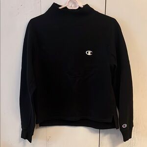 Champion Women's Turtleneck Black Sweatshirt